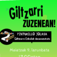 GILTZARRI ZUZENEAN: PINTURILLO CON GILTZARRI ESKOLA